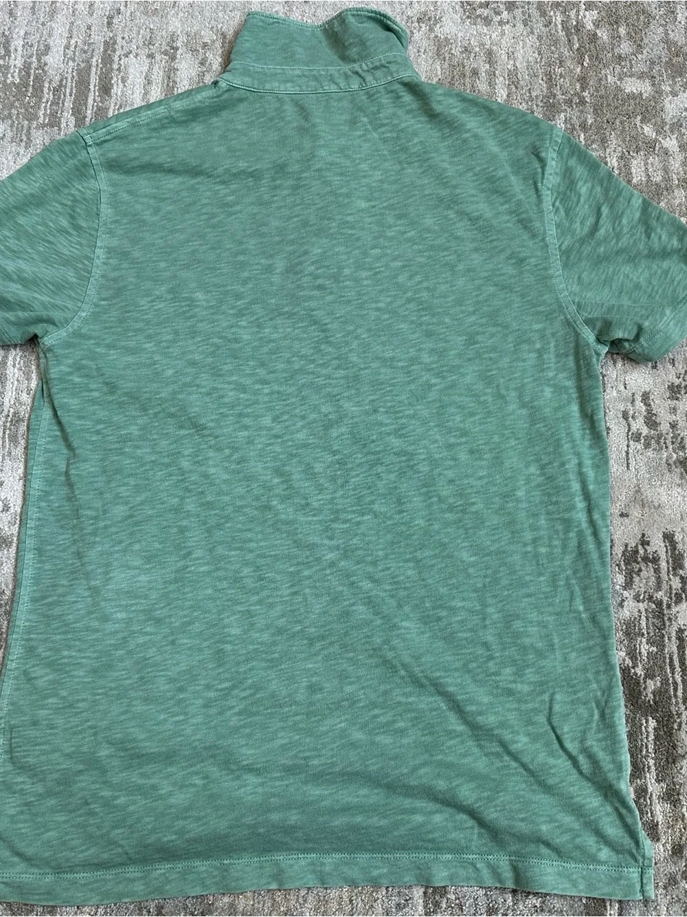 J. Crew Men's Garment-Dyed Mint Green Polo with Chest Pocket